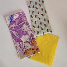 Cargar imagen en el visor de la galería, Eco Wraps / Envolturas para alimento x 3. Oki Bee.
